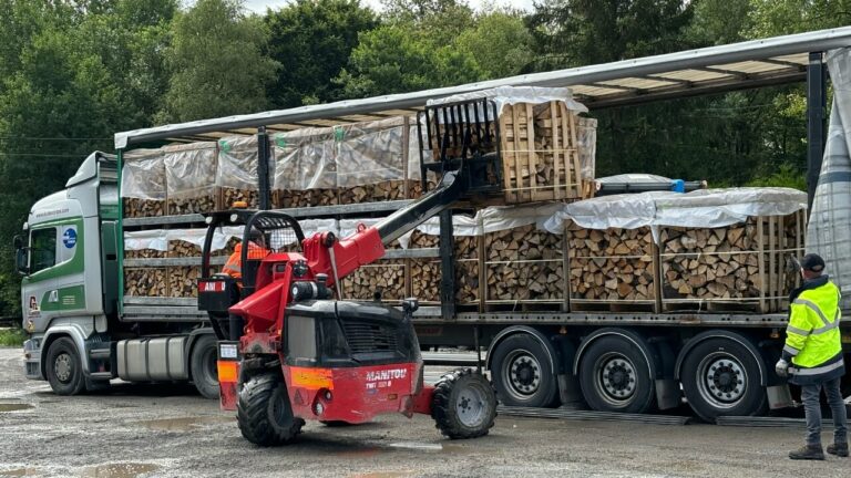Palettenlieferung per LKW